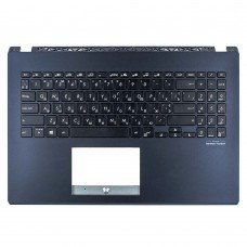 Корпус верхняя крышка для Asus A571GT F571GT R571GT X571GT series, RU/UA, (Blue, топкейс с клавиатурой, 90NB0NL1-R32UA0, C Cover, Original)
