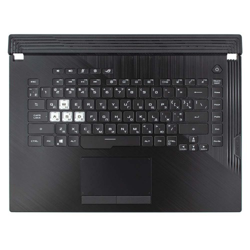 Верхняя крышка для ноутбука Asus ROG Strix G531GU GL531GU PX531GU, RU/UA (топкейс+клавиатура, RGB 1-Zone backlit 8pin, 90NR01J3-R32UA0, Original)