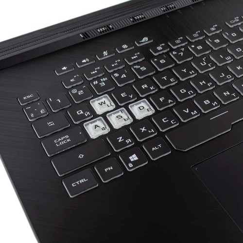 Верхняя крышка для ноутбука Asus ROG Strix G531GU GL531GU PX531GU, RU/UA (топкейс+клавиатура, RGB 1-Zone backlit 8pin, 90NR01J3-R32UA0, Original)