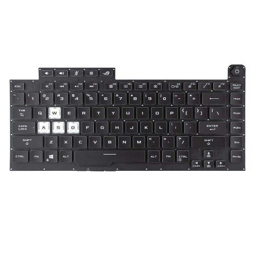 Клавіатура для ноутбука Asus ROG Strix G512 G531 G531GU GL531GU PX531GU G531GD G531GT series, US, (Black, з RGB 1-Zone підсвіткою)