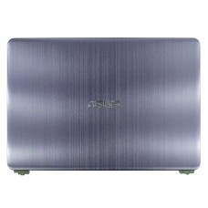 Крышка матрицы для Asus A411 F411 S401 S410 X411 series, (Grey metal, с петлями, 90NB0GF2-R7A010, A Cover, Original)
