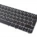 Клавіатура для ноутбука HP EliteBook 725 820 828 G3 820 G4, RU/UA, (чорна, сіра рамка, з поінтстиком, 6037B0113035, 813302-251, 826631-251, Original)