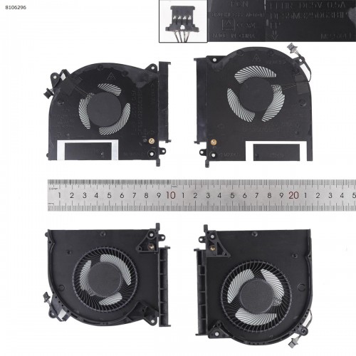 Вентилятори для ноутбука Dell Alienware M15 R2 5V 2019, (5V 0.5A CPU+GPU, FLHS DFS2001051R0T, FLHR DFS5M325063B1P)