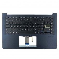 Верхня кришка для Asus A413 D413 M413 S413 S433 X413, RU/UA, (Blue, топкейс+KB, Backlit, 90NB0Q07-R31UA0)