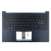Верхняя крышка для ноутбука Asus A413 D413 M413 S413 S433 X413 series, RU/UA, (Blue, топкейс+KB, Backlit, 90NB0Q07-R31UA0, Original)
