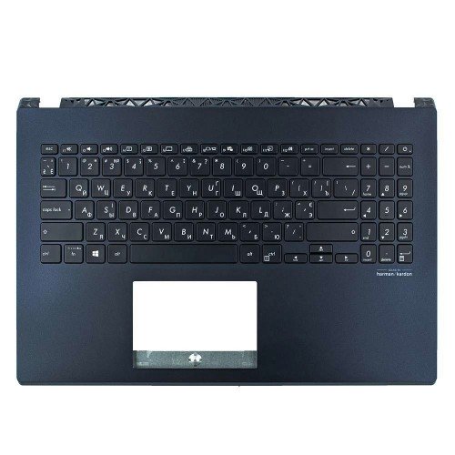 Верхня кришка для ноутбука Asus A571GT F571GT R571GT X571GT, RU/UA, (Blue, топкейс з клавіатурою з підсвіткою, 90NB0NL1-R32UA0, C Cover, Original)