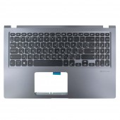 Верхня кришка для Asus X515DA series, RU/UA (GREY, топкейс з клавіатурою, 90NB0T41-R31UA0, C Cover, Original)