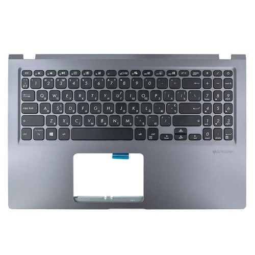 Верхняя крышка для ноутбука Asus X515DA series, RU/UA (GREY, microSD, топкейс с клавиатурой, 90NB0T41-R31UA0, C Cover, Original)