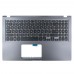 Верхняя крышка для ноутбука Asus X515DA series, RU/UA (GREY, microSD, топкейс с клавиатурой, 90NB0T41-R31UA0, C Cover, Original)