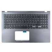 Верхняя крышка для Asus X515DA series, RU/UA (GREY, microSD, топкейс+клавиатура, 90NB0T41-R31UA0, Original)