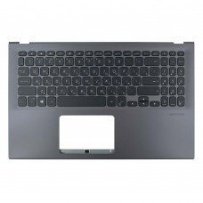 Корпус верхняя крышка для Asus A512 F512 K512 R512 S512 X512 series, RU, (Grey, топкейс с клавиатурой с подсветкой, 90NB0M93-R32RU0, C Cover, Original)