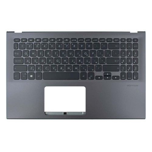 Корпус верхняя крышка для ноутбука Asus A512 F512 K512 R512 S512 X512 series, RU, (Grey, топкейс с клавиатурой с подсветкой, 90NB0M93-R32RU0, C Cover, Original)