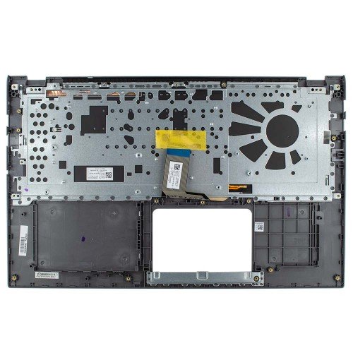 Корпус верхняя крышка для ноутбука Asus A512 F512 K512 R512 S512 X512 series, RU, (Grey, топкейс с клавиатурой с подсветкой, 90NB0M93-R32RU0, C Cover, Original)