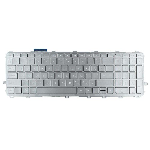 Клавіатура для ноутбука HP Envy TouchSmart 15-J 15T-J 15Z-J 17-J 17T-J series, RU/UA, (срібляста, з підсвічуванням)