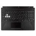 Корпус верхня кришка для ноутбука Asus FA506 FA566 FX506 FX566 TUF506 TUF566 series, RU (топкейс з клавіатурою з 1-Zone RGB підсвічуванням, 90NR03M1-R31UA0, C Cover, Original)