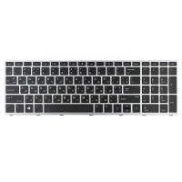 Клавиатура для HP Probook 450 G5 455 G5 470 G5, RU/UA, (срібляста рамка, з підсвічуванням) Клавиатура для HP Probook 450 G5 455 G5 470 G5, RU/UA, (срібляста рамка, з підсвічуванням)