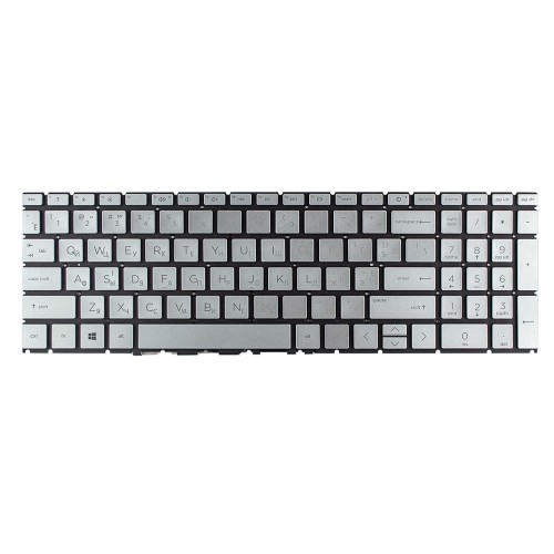 Клавиатура для ноутбука HP Pavilion 15-EG 15-EH 15-EF 17-CN 17-CP 250 255 256 G10 series, RU/UA (Silver, Original)
