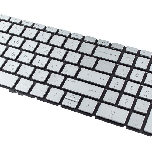 Клавиатура для ноутбука HP Pavilion 15-EG 15-EH 15-EF 17-CN 17-CP 250 255 256 G10 series, RU/UA (Silver, Original)