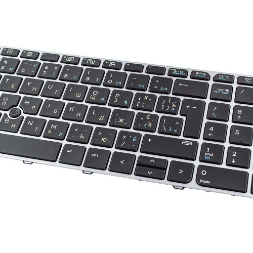 Клавиатура для ноутбука HP EliteBook 755 G3 850 G3 850 G4 ZBook 15u G3 G4, RU/UA, Black/Grey, Trackpoint