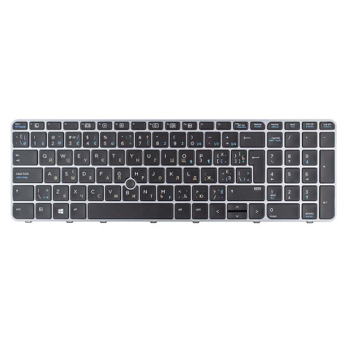 Клавіатура для ноутбука HP EliteBook 755 G3 850 G3 850 G4 ZBook 15u G3 G4, RU/UA, Black/Grey, Trackpoint