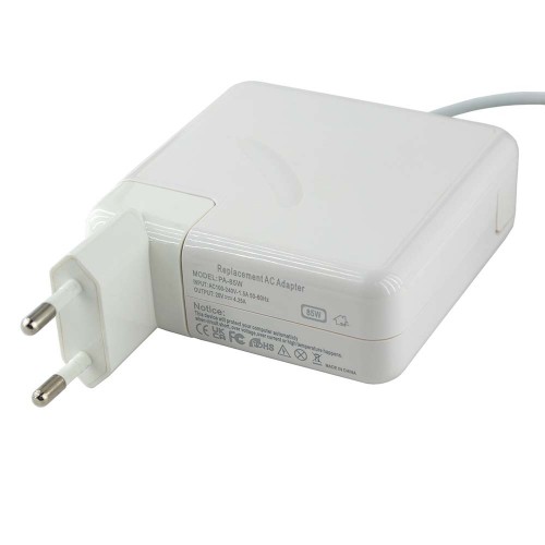 Блок питания для Apple MagSafe2 20V, 4.25A, 85W, белый, Т-образный разъем MagSafe2, с евро-адаптером