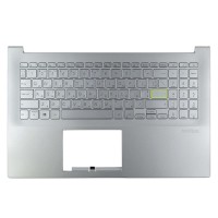 Корпус верхняя крышка для Asus X513UA X513EA X513EP X513EQ, RU/UA, (Silver, топкейс с клавиатурой с подсветкой, 90NB0SG2-R31UA0, Original)