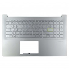 Корпус верхняя крышка для Asus X513UA X513EA X513EP X513EQ, RU/UA, (Silver, топкейс с клавиатурой с подсветкой, 90NB0SG2-R31UA0, Original)