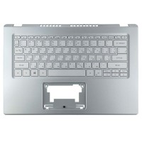 Корпус верхняя крышка для Acer Aspire A514-54 A514-54G, RU/UA, (Silver, топкейс+клавиатура с подсветкой, 6B.A4VN2.009, C Cover, Original)