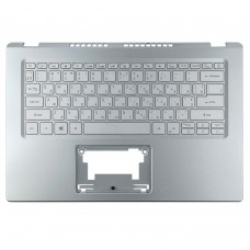 Корпус верхня кришка ноутбука Acer Aspire A514-54 A514-54G, RU/UA, (Silver, топкейс+клавіатура з подсвіткою, 6B.A4VN2.009, C Cover, Original)