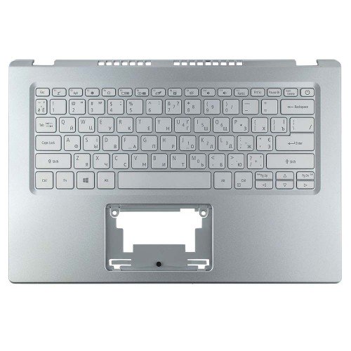 Корпус верхня кришка ноутбука Acer Aspire A514-54 A514-54G series, RU/UA, (Silver, топкейс+клавіатура з подсвіткою, 6B.A4VN2.009, C Cover, Original)