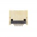 FFC Разъем для ноутбука 6pin*0.5mm, Reverse Flip type, контакты внизу