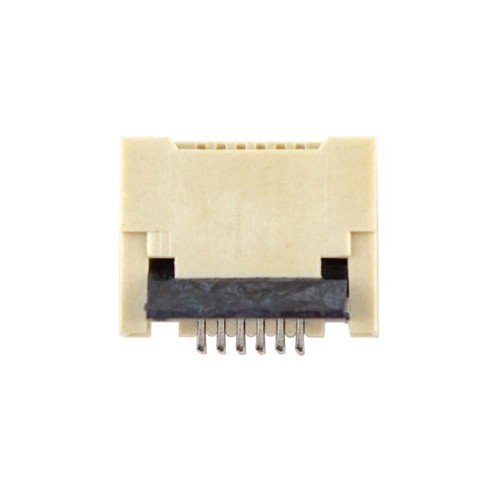 FFC Роз'єм для ноутбука 6pin*0.5mm, Reverse Flip type, контакти внизу FFC Роз'єм для ноутбука 6pin*0.5mm, Reverse Flip type, контакти внизу