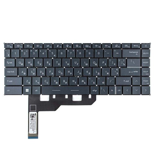 Клавіатура для ноутбука MSI GE66 GS66 series, сіра RU/UA, з підсвіткою
