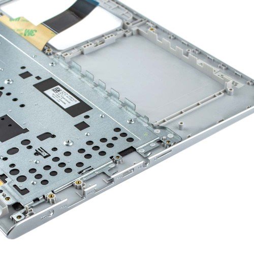 Корпус верхняя крышка для ноутбука Asus A512 F512 K512 R512 S512 X512 series, RU/UA, (Silver, топкейс с клавиатурой с подсветкой, 90NB0M92-R32UA0, C Cover, Original)