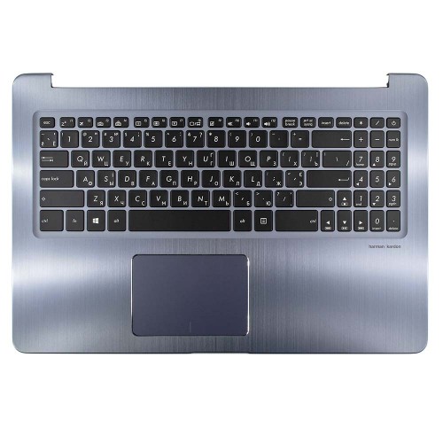 Корпус верхня кришка для ноутбука Asus VivoBook M580VD N580VD X580VD, RU/UA, (Gray, топкейс+клавіатура з підсвіткою, 90NB0FL4-R31UA, C Cover, Original)