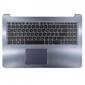 Корпус верхня кришка для Asus M580VD N580VD X580VD, RU/UA, (Gray, топкейс+клавіатура з підсвіткою, 90NB0FL4-R31UA, C Cover, Original)