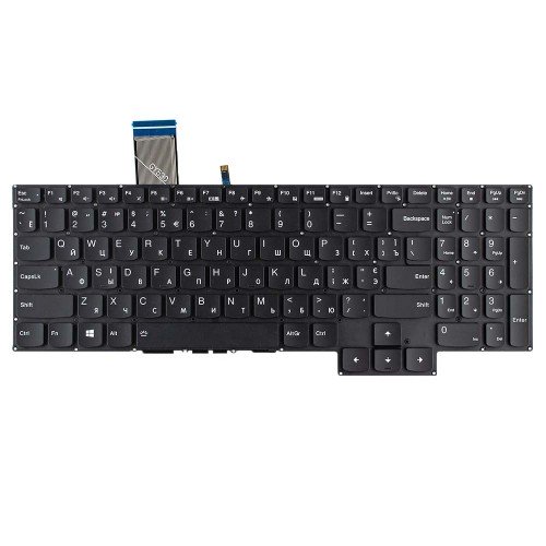 Клавіатура для ноутбука Lenovo 5-15ARH05 5-15IMH05H 5-17IMH05 3-15IMH05 3-15ARH05 3-15ACH05 3-15ACH6 3-15IHU6, RU/UA, (чорна, з підсвіткою)