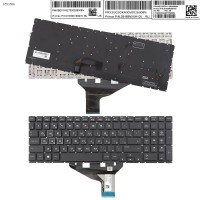Клавіатура для HP Omen 15-DH 15-DC 15T-DC TPN-Q211, RU, (Black, 20pin RGB Backlit, Original)