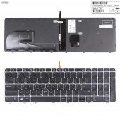 Клавіатура для HP EliteBook 755 G3 850 G3 850 G4 ZBook 15u G3 G4, RU, (сіра рамка, з трекпоінтом, з підсвіткою, 6037B0113822, 819899-251)