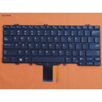 Клавіатура для Dell Latitude 13 5280 5289 5290 7280 7290 7380 7389 7390, US, (чорна, з підсвіткою, 00NPN8, PK131S53B00, DLM16C8, Original)