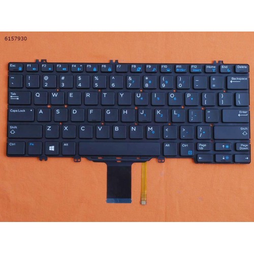 Клавиатура для ноутбука Dell Latitude 13 5280 5289 5290 7280 7290 7380 7389 7390, US, (черная, с подсветкой, 00NPN8, PK131S53B00, DLM16C8, Original)