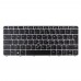Клавиатура для ноутбука HP EliteBook 725 820 828 G3 820 G4, US, (черная, серая рамка, с поинтстиком, 6037B0113035, 813302-001, 826631-001, Original)