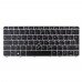 Клавіатура для ноутбука HP EliteBook 725 820 828 G3 820 G4, US, (чорна, сіра рамка, з поінтстиком, 6037B0113035, 813302-001, 826631-001, Original)