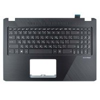 Корпус верхняя крышка для Asus K570UD K570ZD R570UD R570ZD X570UD X570ZD, RU/UA, (Black, топкейс с клавиатурой с подсветкой, 90NB0HS1-R31UA0, C Cover, Original)