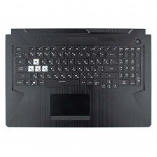 Верхня кришка для Asus FA706I FA706QE FX706H, RU/UA, (Black, Topcase+KB, RGB 8pin, 90NR05Y4-R31UA1, Original)
