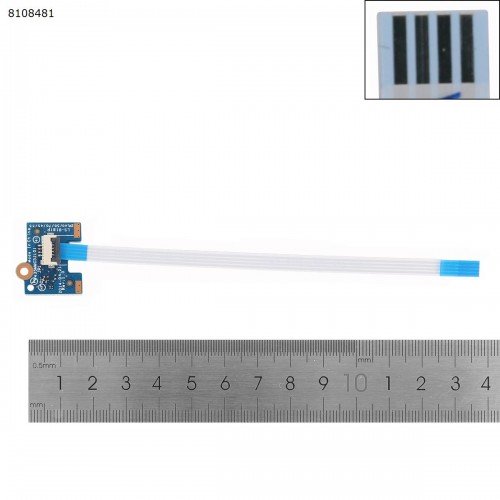 Кнопка увімкнення з шлейфом для ноутбука HP ProBook 440 450 455 470 G2 series, (LS-B181P)