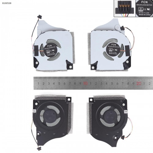 Вентиляторы 12V CPU+GPU для ноутбука Dell Inspiron G7-7590 G7-7790 G5-5590 P82F series, (1323-01AN000, 1323-01AP000, 0X4F3M, 0F7N58, Аналог)