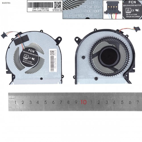 Вентилятор для ноутбука HP Envy X360 13-AH 13T-AH TPN-W136, (L19526-001, L19527-001)