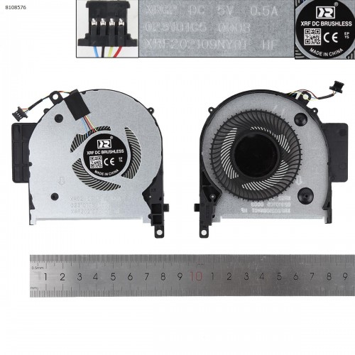 Вентилятор для ноутбука HP Envy x360 15-CP 15-CN TPN-W134 series, (L23569-001, 023.100C4.0001, FKG1 DFS200405BY0T, Аналог)