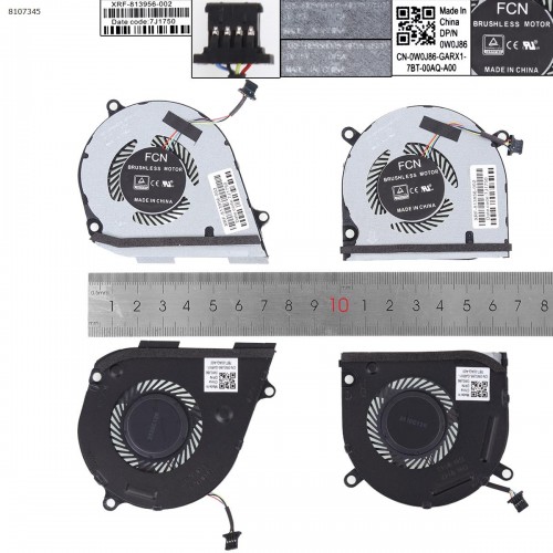 Вентилятори для ноутбука HP ENVY X360 15-DS 15-DR, (DC 5V CPU+GPU, L53542-001, L53541-001, Аналог)